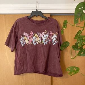 Graphic floral Tee cute graphic tee trendy tee vintage tee boho graphic tee